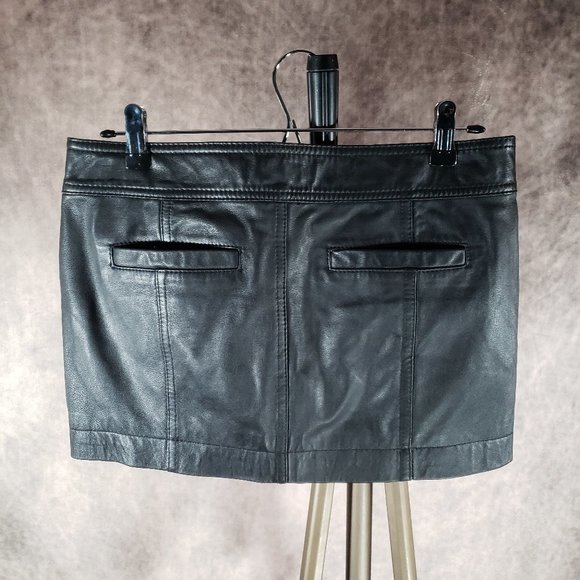 Red By Marc Ecko Leather Skirt - Picture 9 of 10